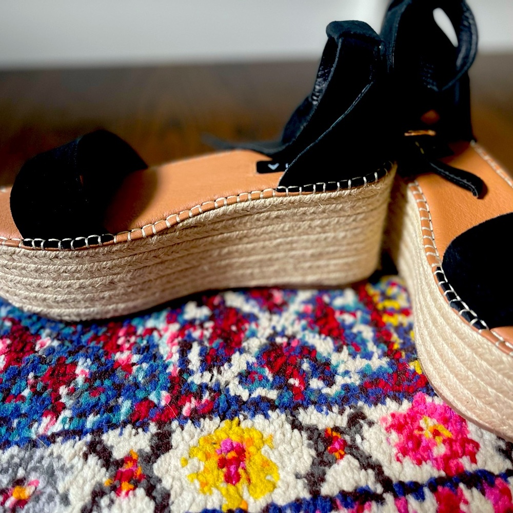 Aqua platform espadrilles